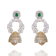 Green Stone Jhumka