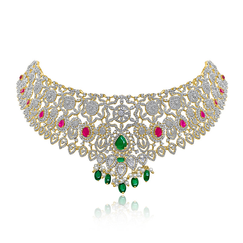 Intricate Beauty - Bridal Choker Set