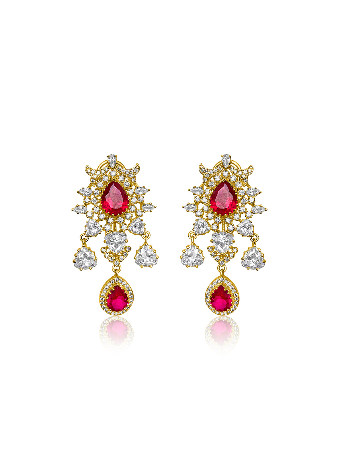Rich Ruby Earrings