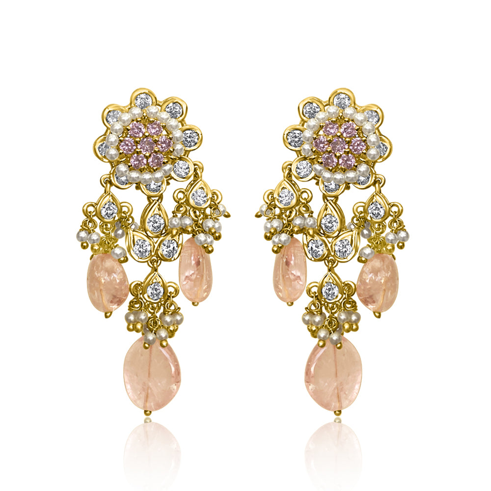 Rose Quartz Earrings