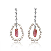 Pink Drop Earrings