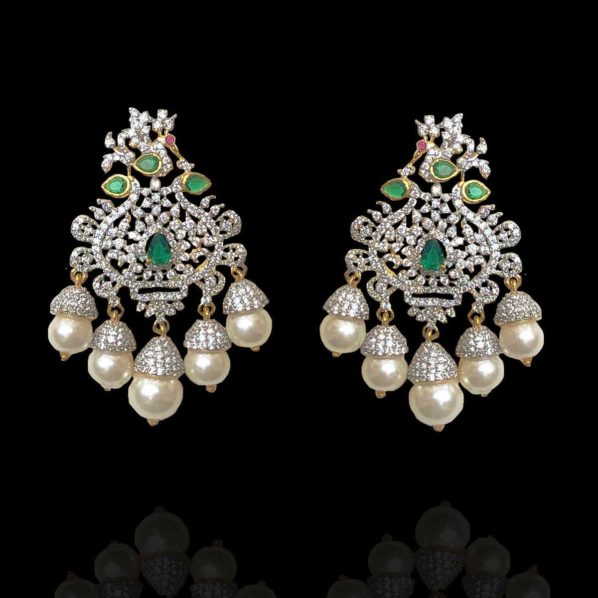 Peacock Earrings