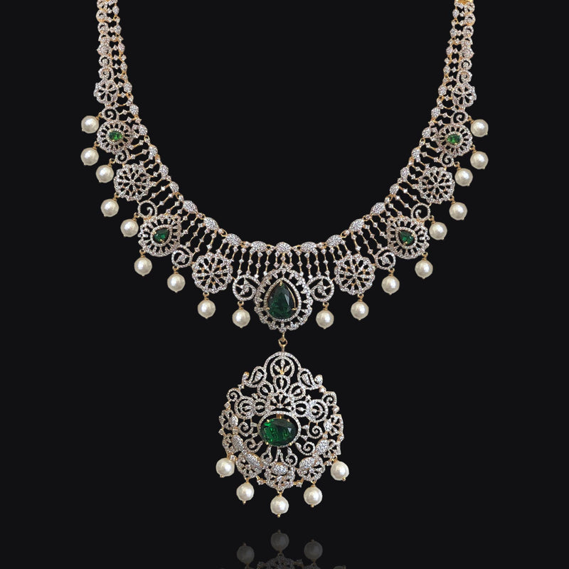 Marvellous - CZ Diamond Necklace Set