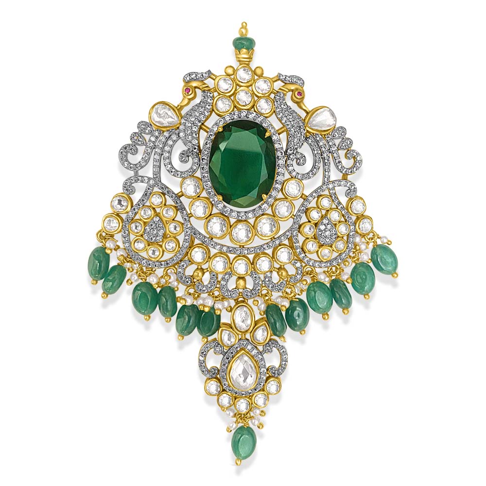 Big Pendant Design with Peacock