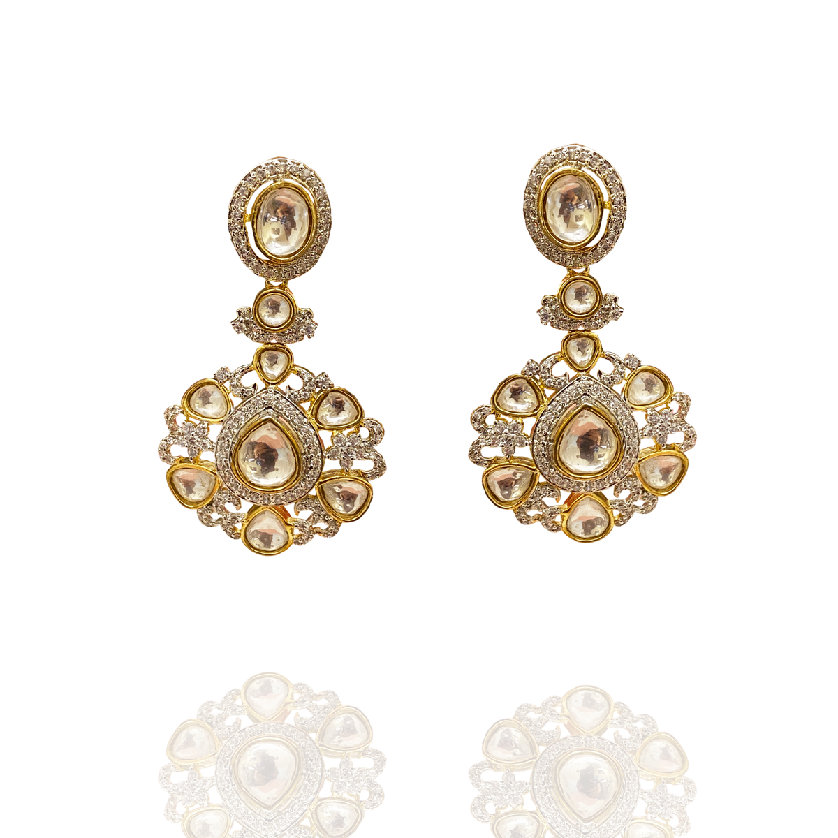 Poise - CZ Polki Earrings