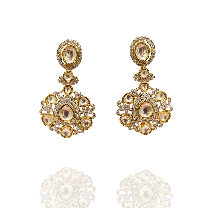Poise - CZ Polki Earrings
