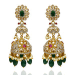 Polki Timepiece - Polki Jhumka Earrings Design