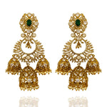 Romantic Earrings with Multiple Jhumkas 