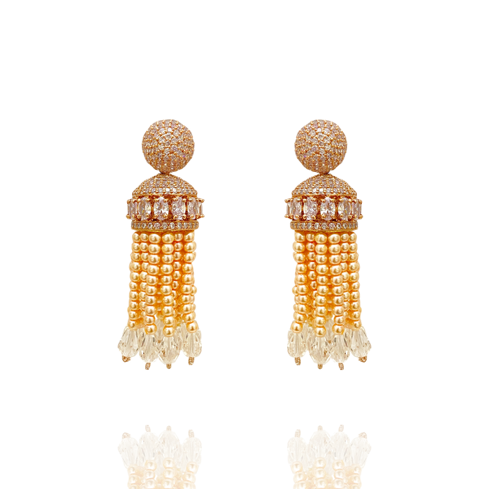 Cocktail Earrings  Rose Gold