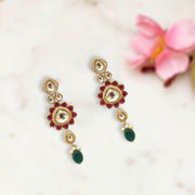 Moissanite Polki Earrings