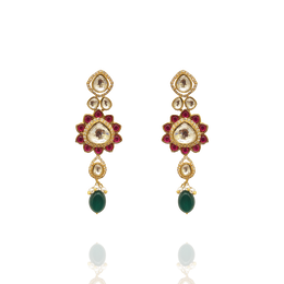 Moissanite Polki Earrings