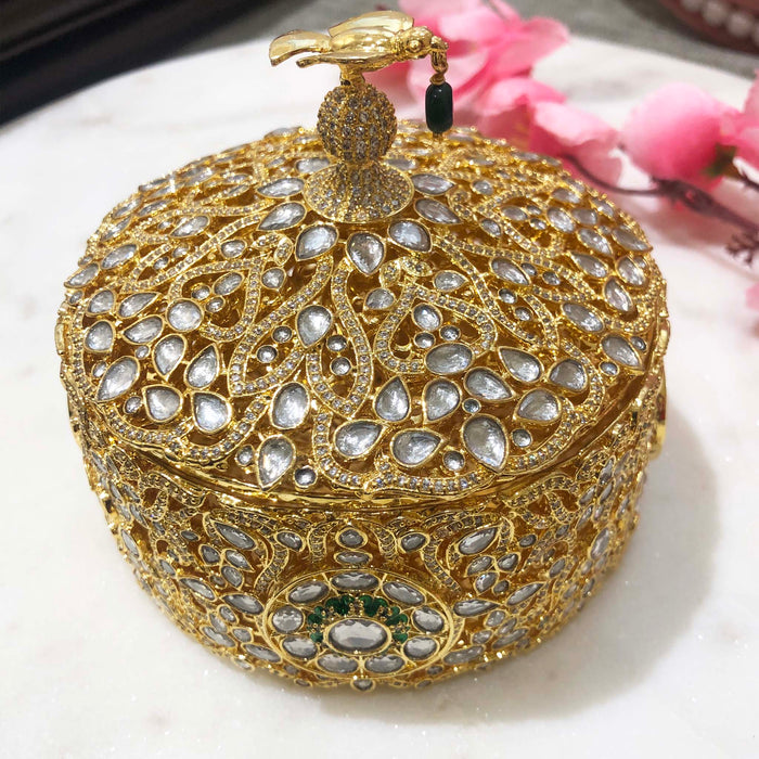 Shining Kumkum Box - Sneha Rateria Store