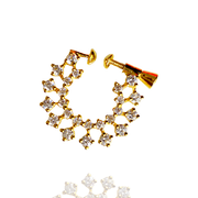 Diamond Small Nath Gold