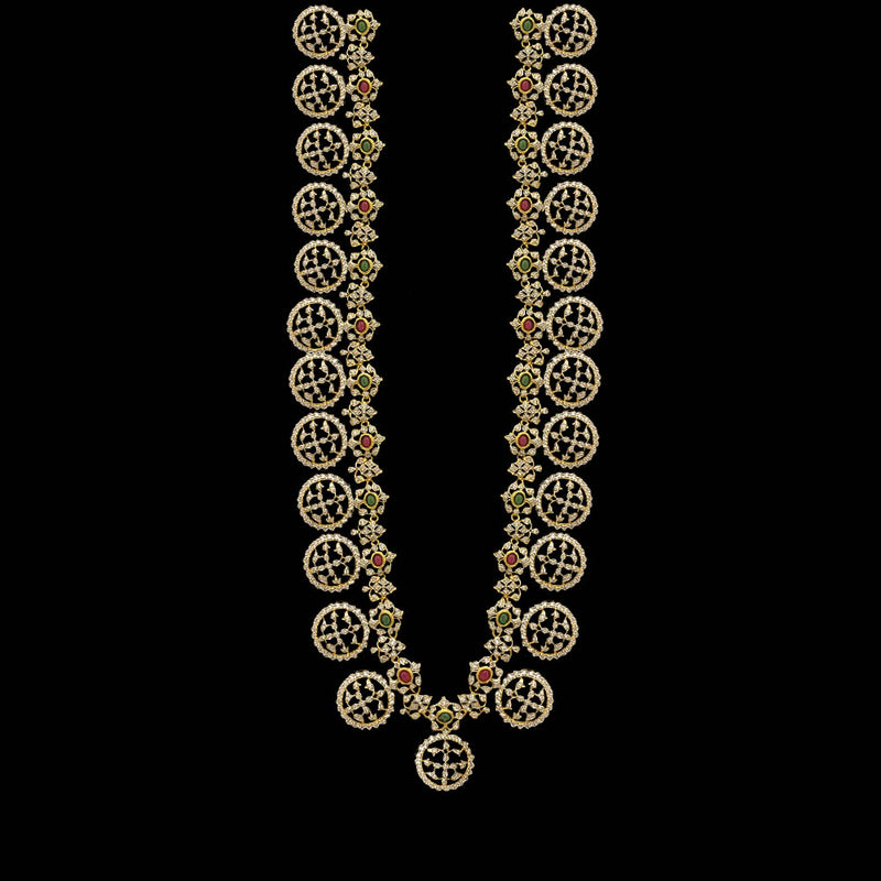 Sparkling Designs of Haram Necklace Long