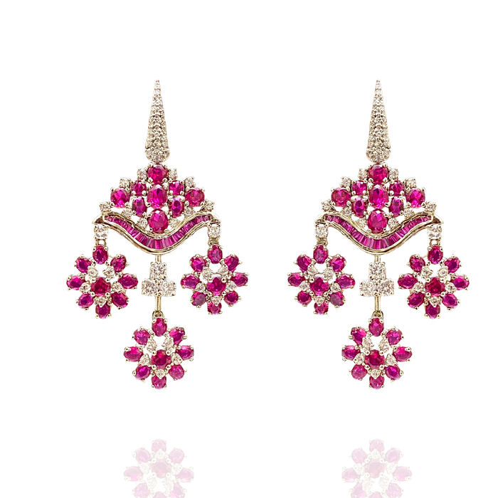 Springtime Brilliance - Cocktail Earring Design