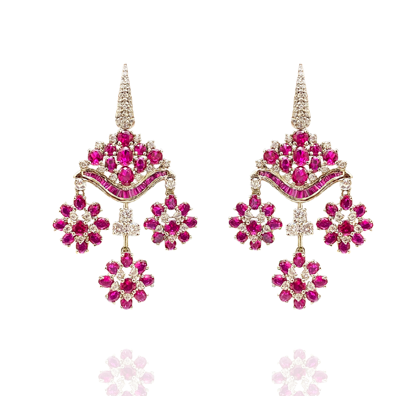 Springtime Brilliance - Cocktail Earring Design