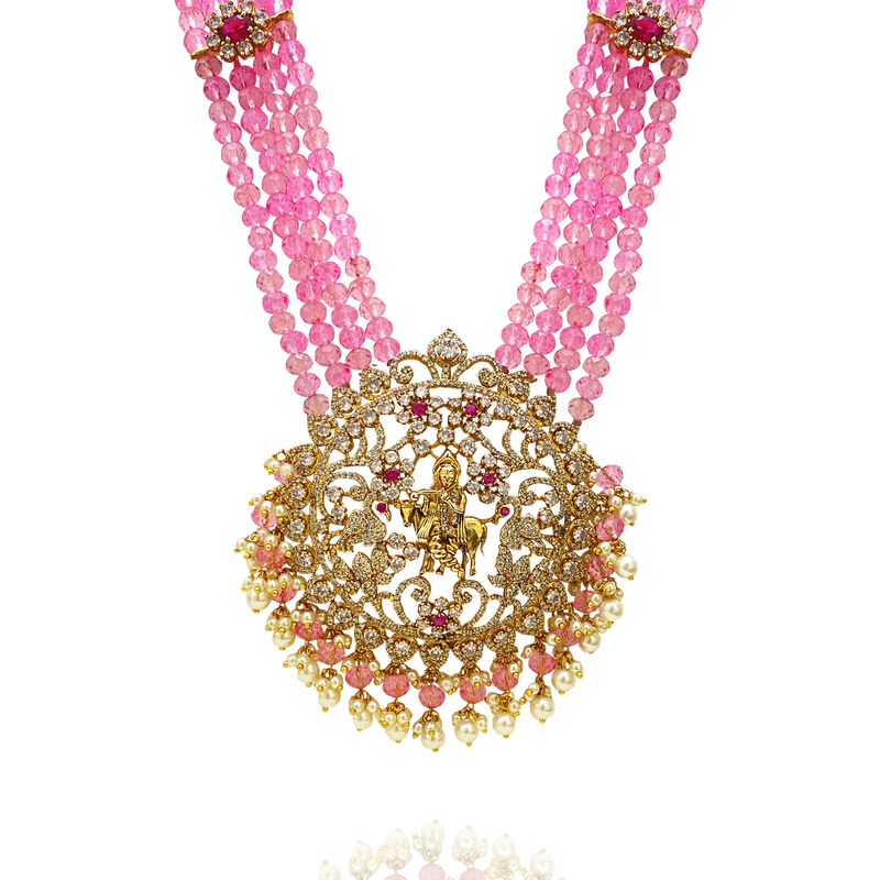 Temple Pendant Krishna Jewellery