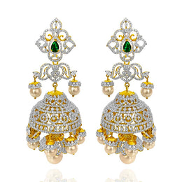 Heavy Jhumkas for South Indian Brides