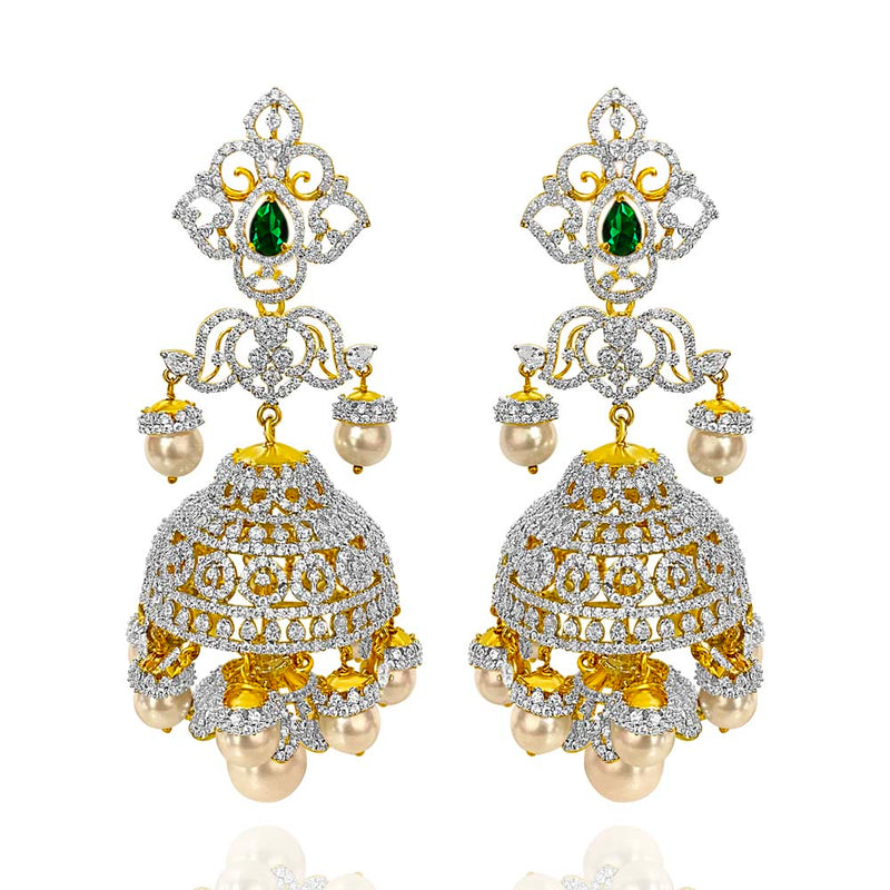 Heavy Jhumkas for South Indian Brides