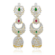 Vibrant Jhumka Detachable Earrings