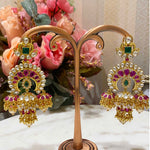 CZ Polki Jhumkas