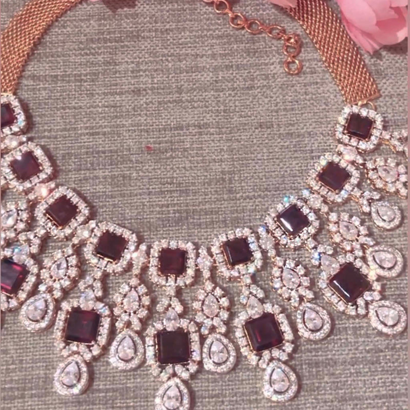 latest diamond necklace design
