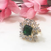 emerald stone ring