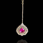 red ruby maang